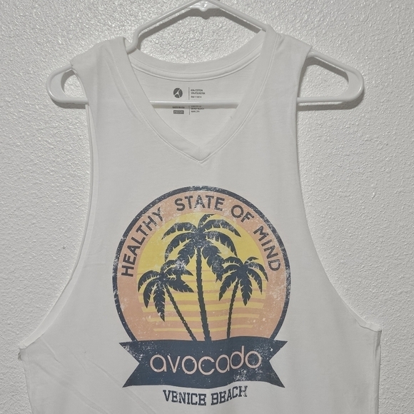 NWT Avocado muscle tee vintage white size medium - Picture 2 of 12